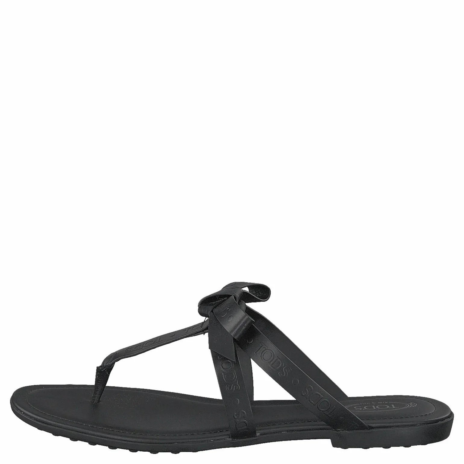Gomma Bow Sandal Nero