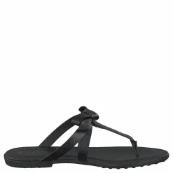 Gomma Bow Sandal Nero