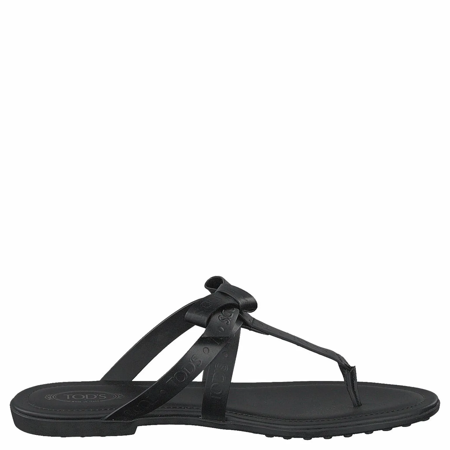 Gomma Bow Sandal Nero