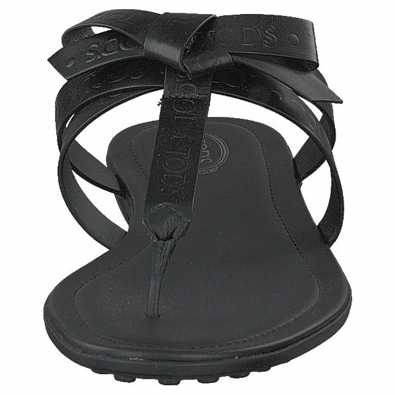Gomma Bow Sandal Nero