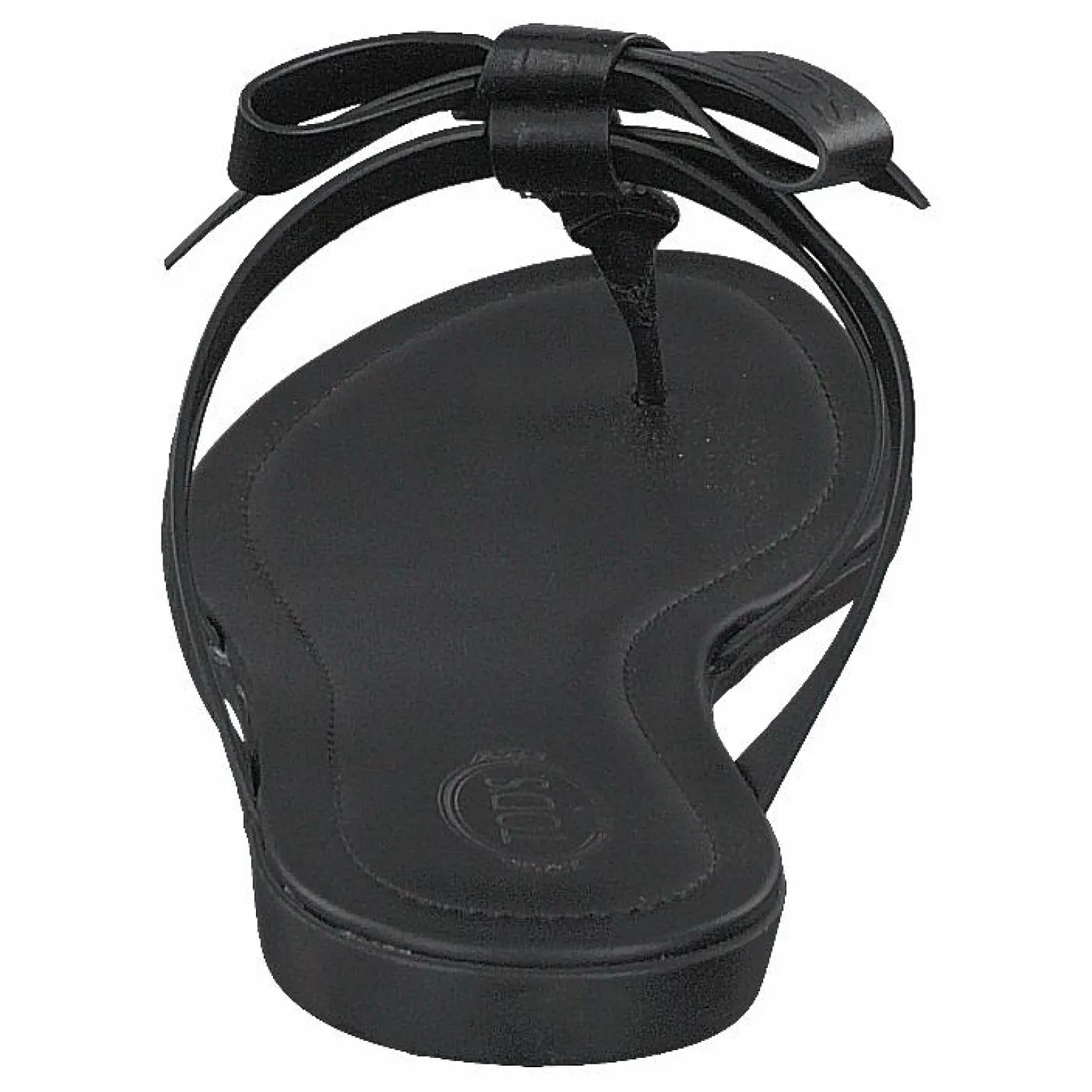 Gomma Bow Sandal Nero