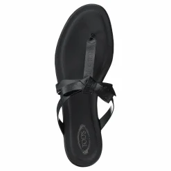 Gomma Bow Sandal Nero