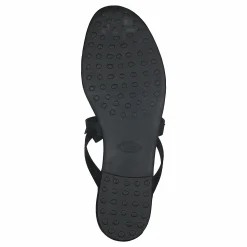 Gomma Bow Sandal Nero