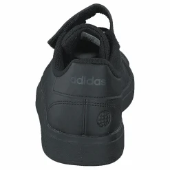 Grand Court Elastic Lace and Top Strap Shoes Core Black / Core Black / Grey Six