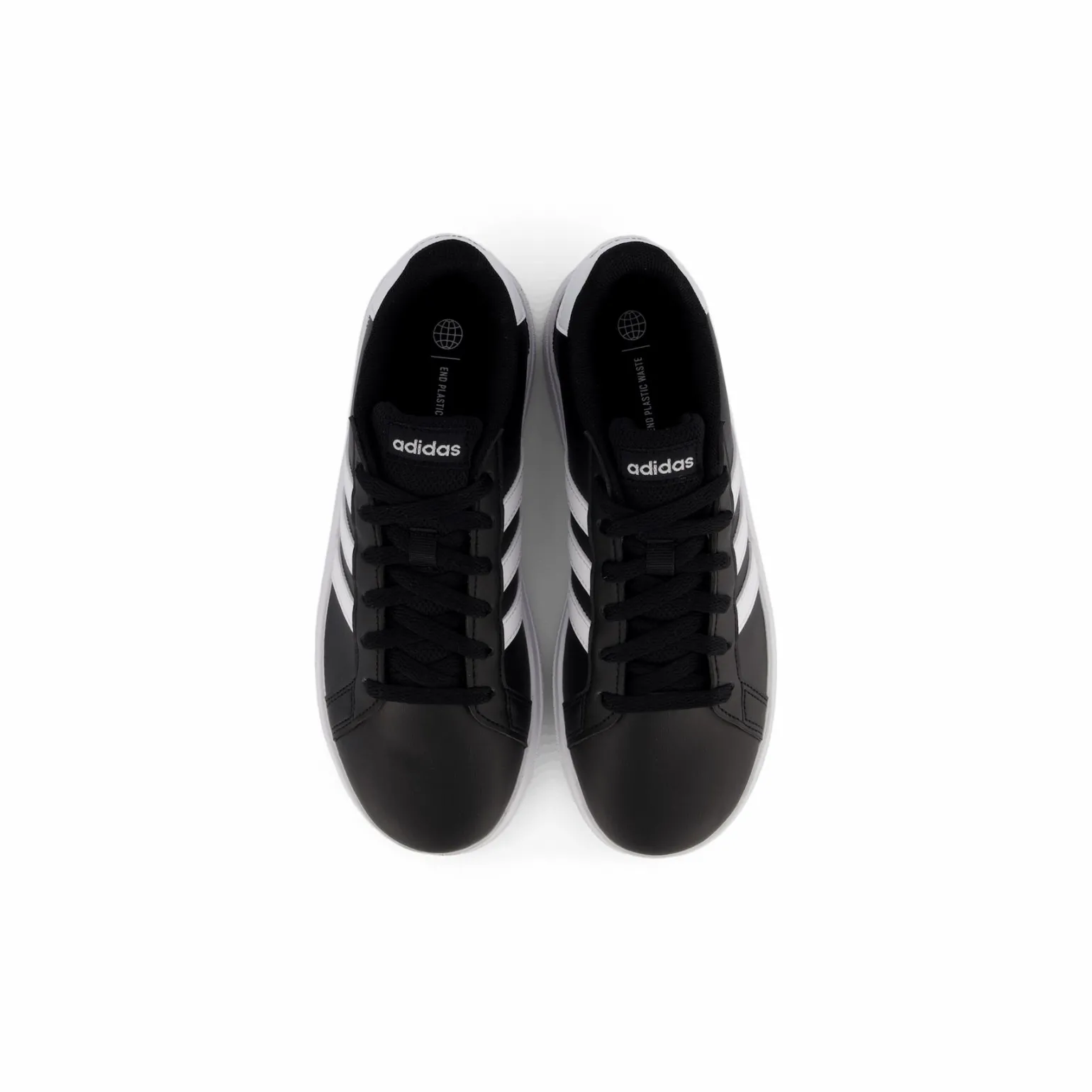 Grand Court Lifestyle Tennis Lace-Up Shoes Core Black / Cloud White / Core Black