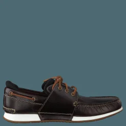 Heger's Bay 3 Eye Boat Medium Brown Full Grain