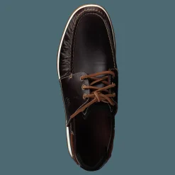 Heger's Bay 3 Eye Boat Medium Brown Full Grain