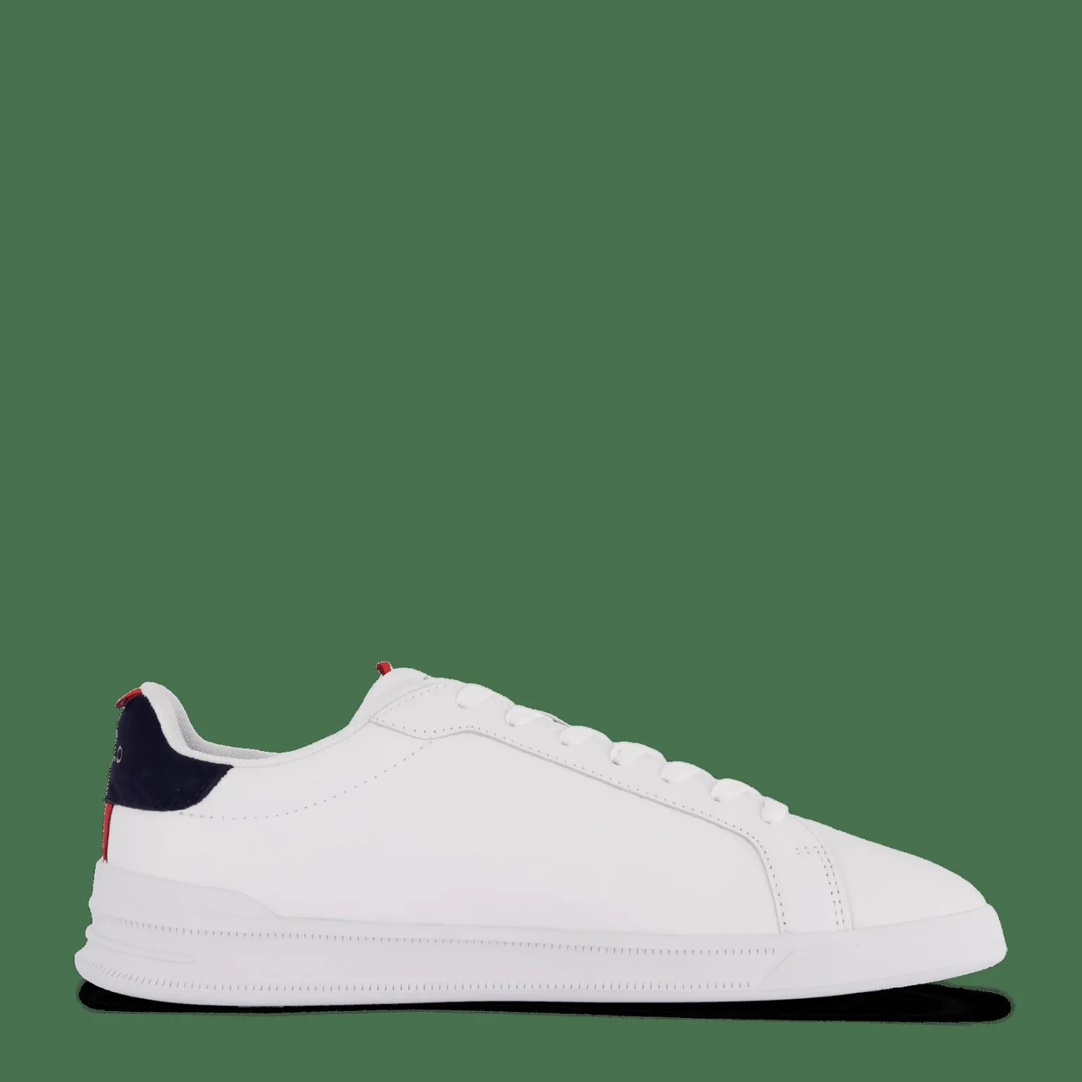 Heritage Court II Leather Sneaker White / Navy / Red