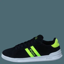 Heritage Court II Suede Sneaker Hunter Navy/Safety Yellow Polo