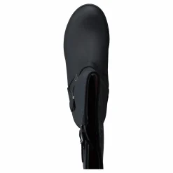 High Platform Boot Black / Shiny Silver