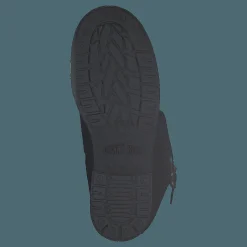 High Zip Back Black Shiny Silver