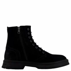 Hilfiger Suede Lace Zip Boot Black