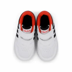 Hoops Shoes Cloud White / Core Black / Bright Red
