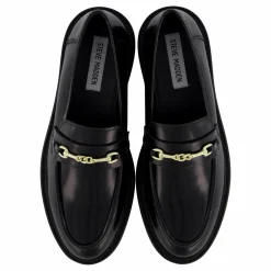 Huddles Black Leather