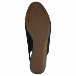 Iconic Elba Sling Back Wedge Black Bds