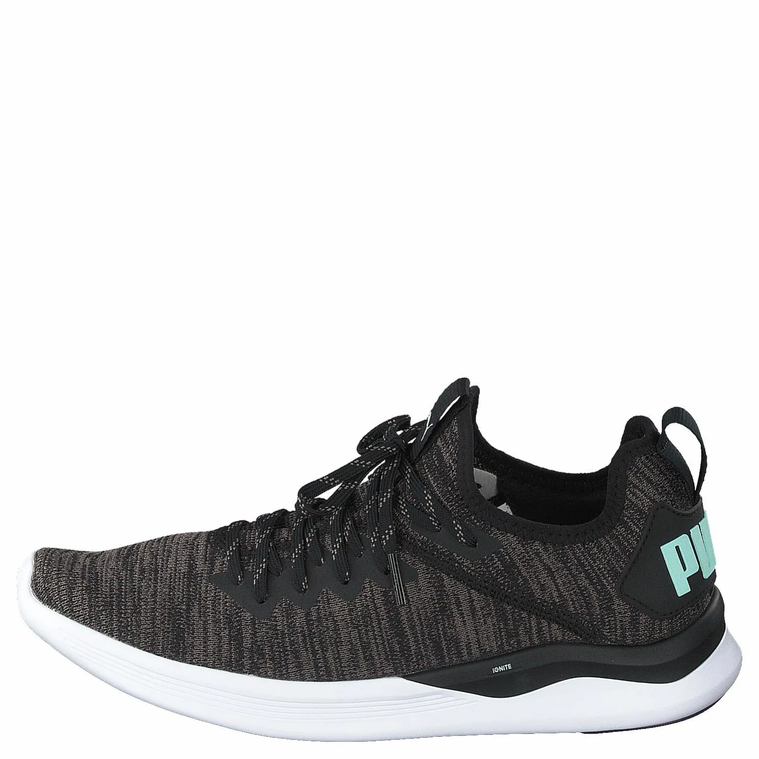 Ignite Flash Evoknit Sr Wn's Puma Black-charcoal Gray-aqua
