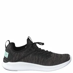 Ignite Flash Evoknit Sr Wn's Puma Black-charcoal Gray-aqua