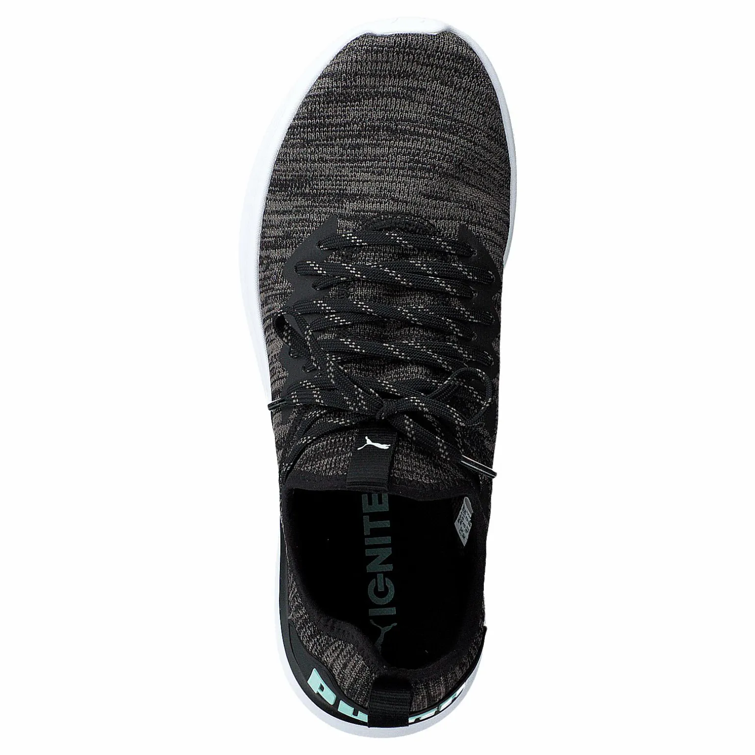 Ignite Flash Evoknit Sr Wn's Puma Black-charcoal Gray-aqua