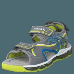 J Sandal Android Boy Grey/lime
