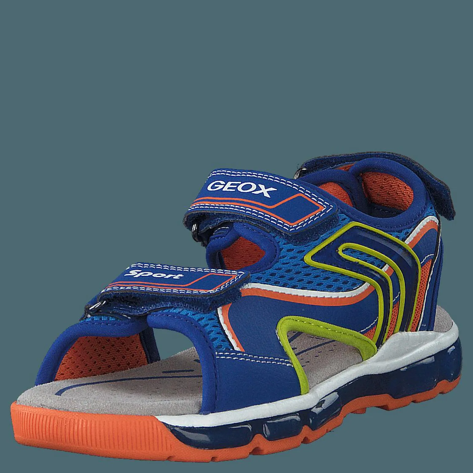 J Sandal Android Boy Royal/orange