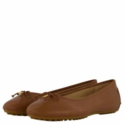 Jayna Nappa Leather Driver Flat Deep Saddle Tan