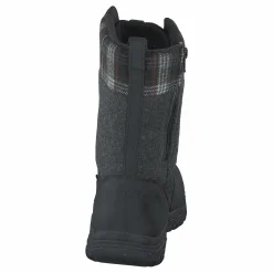 Ke Ke Greta Tall Boot Wp W-bla Black-black Plaid