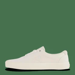 Keaton Suede-Trim Canvas Sneaker Prchmt Crm