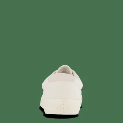 Keaton Suede-Trim Canvas Sneaker Prchmt Crm