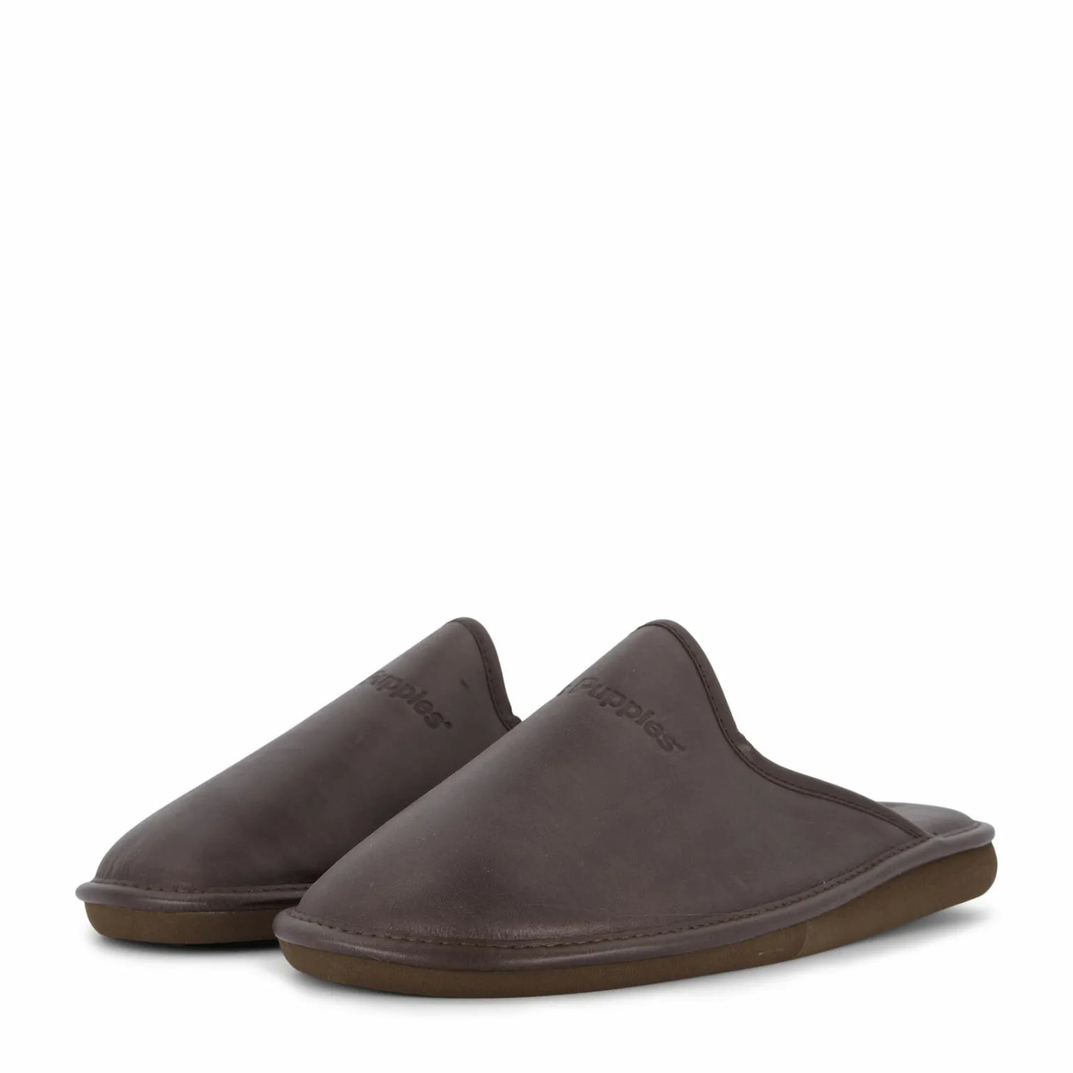 Leather Slipper Brown