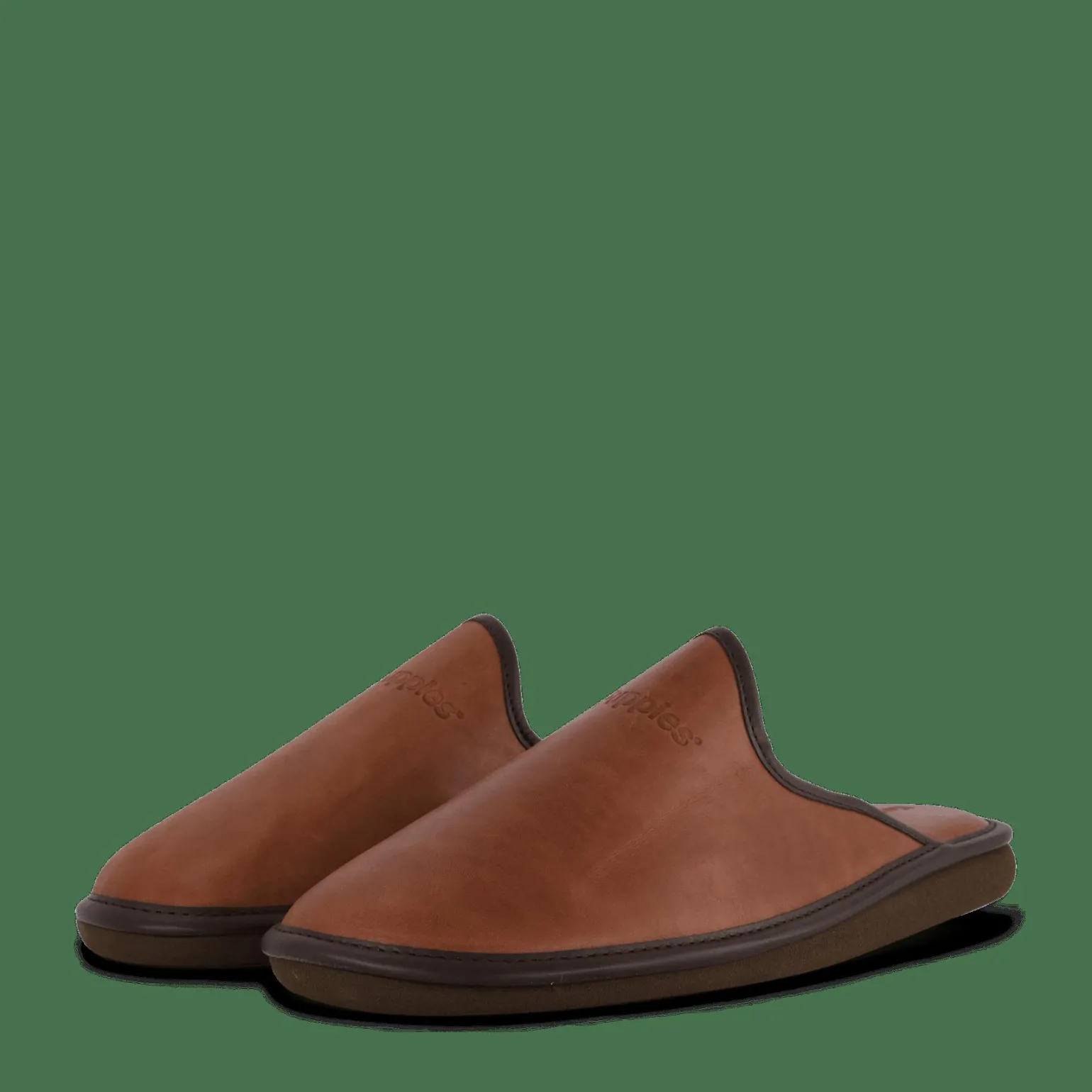 Leather Slipper Cognac