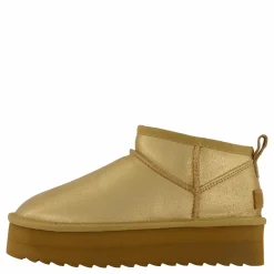 Lowboot Plateau Metallic Tan