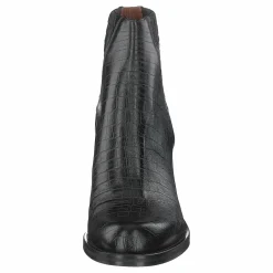 Luisa High Croco Black