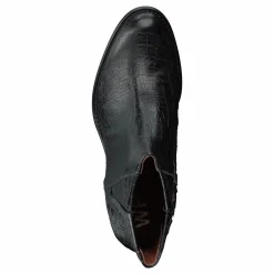 Luisa High Croco Black