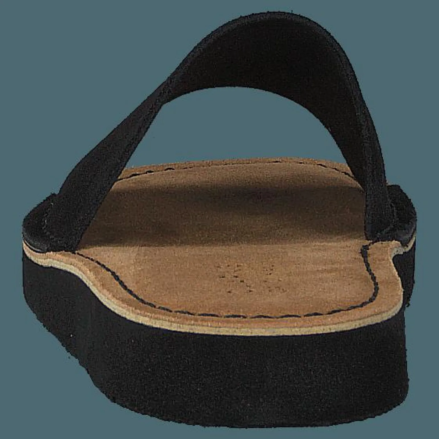 Lunan Slide Black Leather