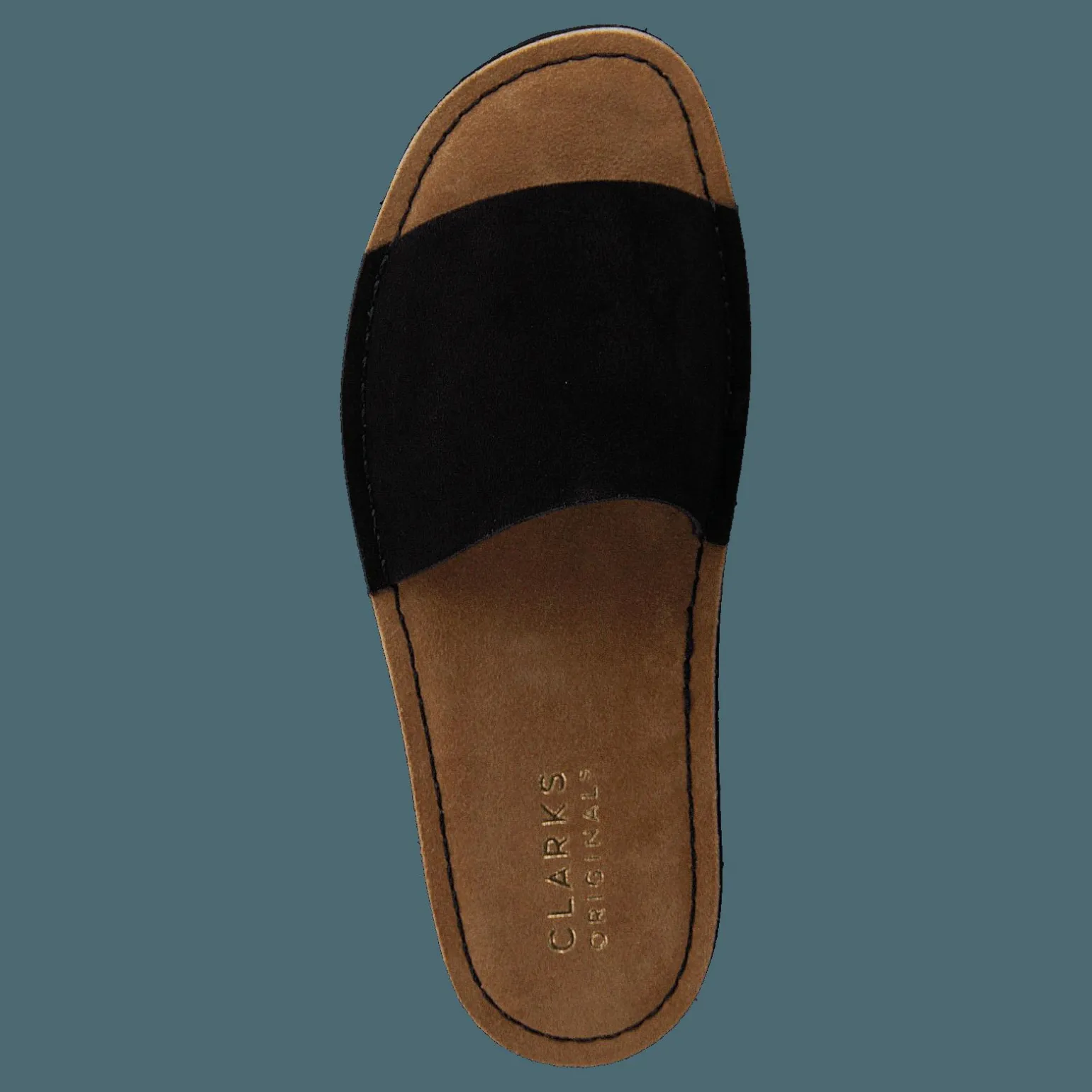 Lunan Slide Black Leather