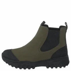 Magda Rubber Track Boot Dark Olive/black