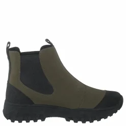 Magda Rubber Track Boot Dark Olive/black