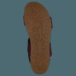 Malibu Waves 2 Band Sandal Burgundy