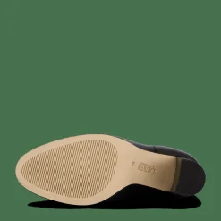 Maxie Burnished Leather Bootie Black