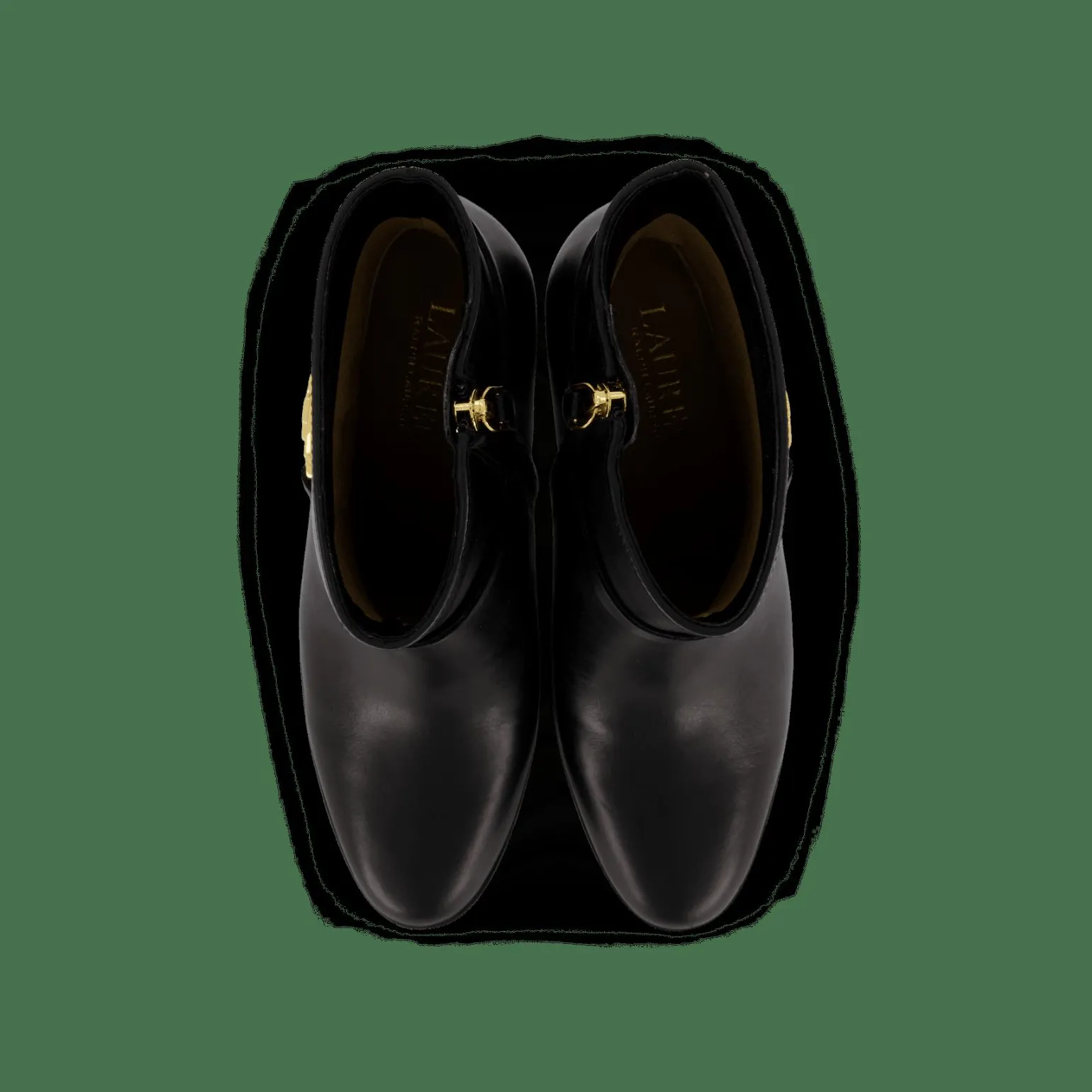 Maxie Burnished Leather Bootie Black