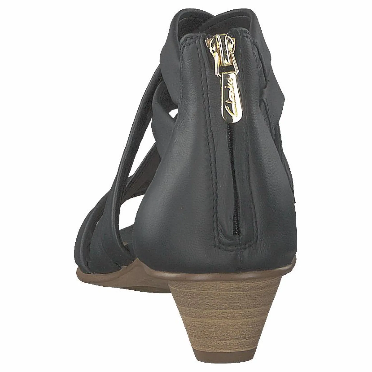 Mena Silk Black Leather