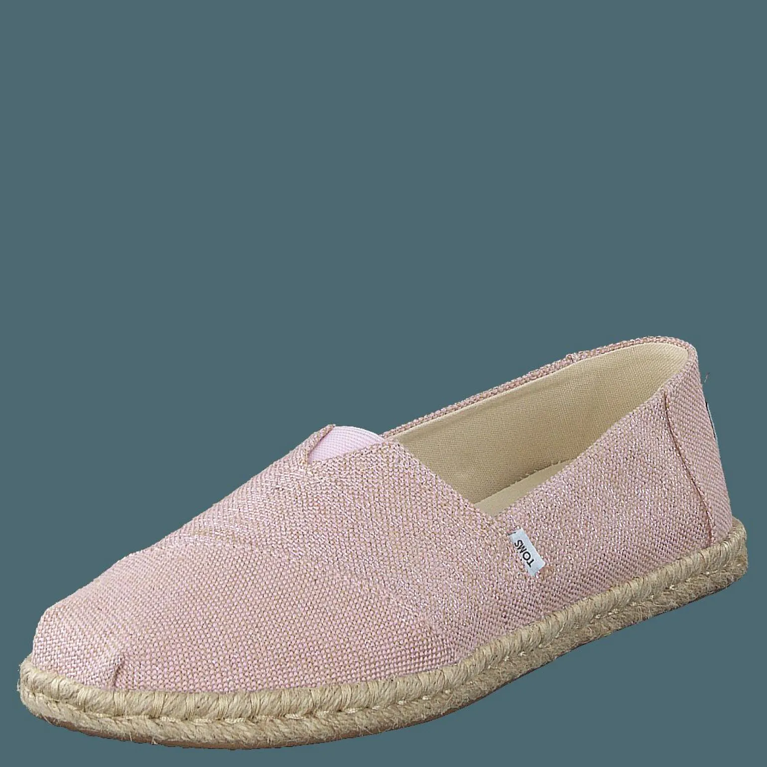Metallic Woven Rope Chalky Pink