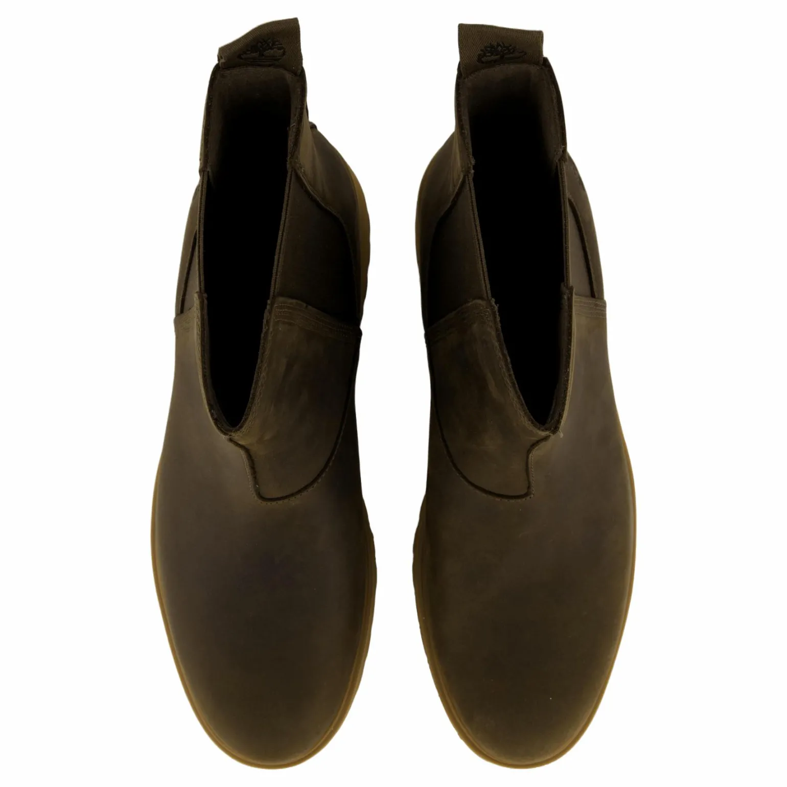 Mid Chelsea Boot Olv Full Grain