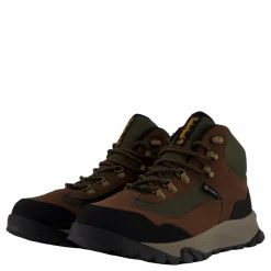 Mid Lace Up Waterproof Hiking  Dark Brown