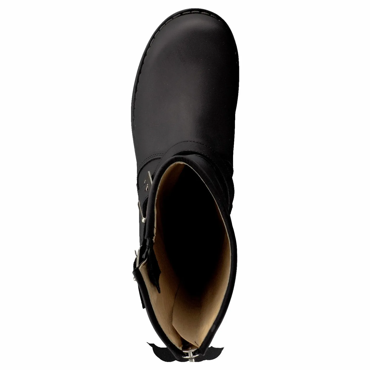 Mid Zip Back Black/Silver