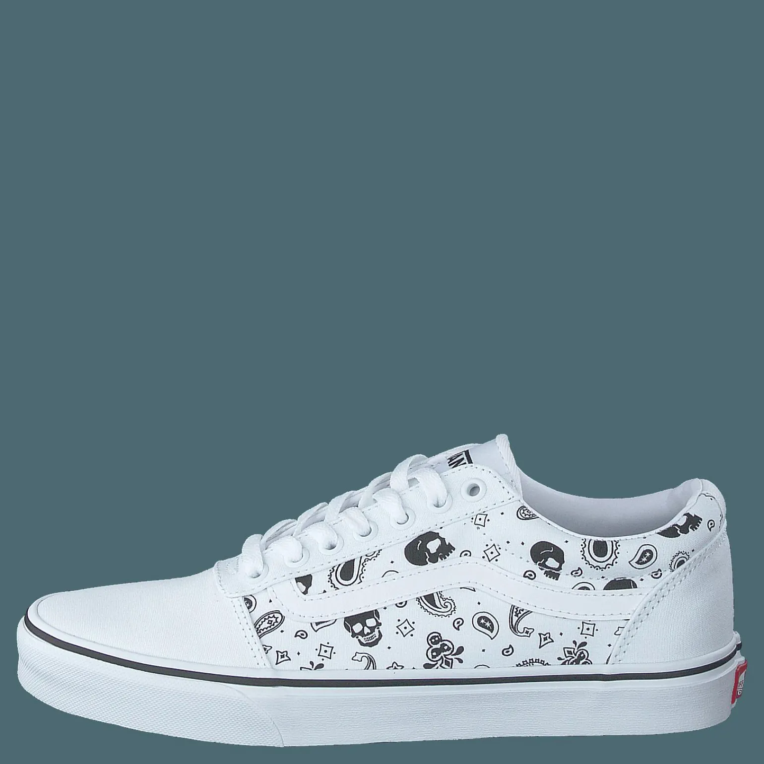 Mn Ward (skull Bandana) White/white