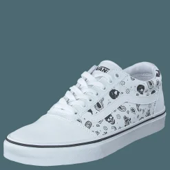 Mn Ward (skull Bandana) White/white