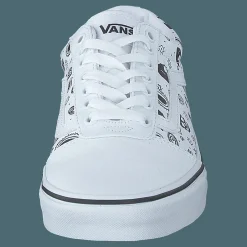 Mn Ward (skull Bandana) White/white