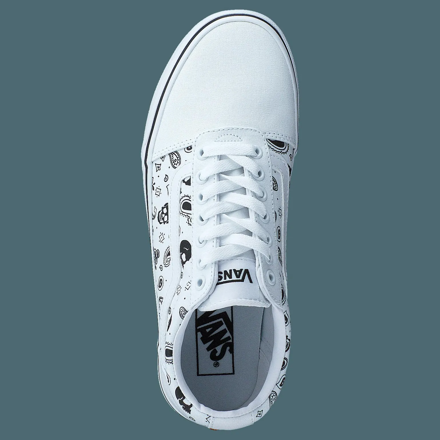 Mn Ward (skull Bandana) White/white