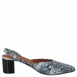 Monaco Slingbacks Blue Snake